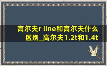 高尔夫r line和高尔夫什么区别_高尔夫1.2t和1.4t区别